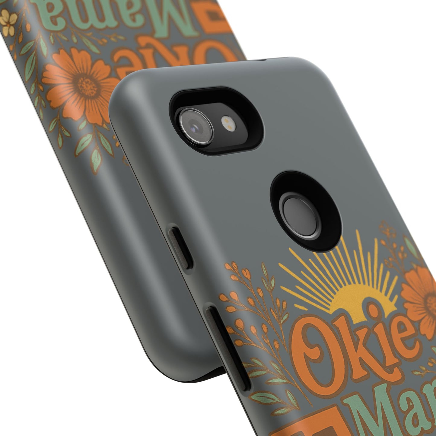 Floral Phone Case for Okie Mamas, Custom Tough Case, Gift for Mothers Day, Birthday, Stylish Phone Cover, Nature-Inspired Design