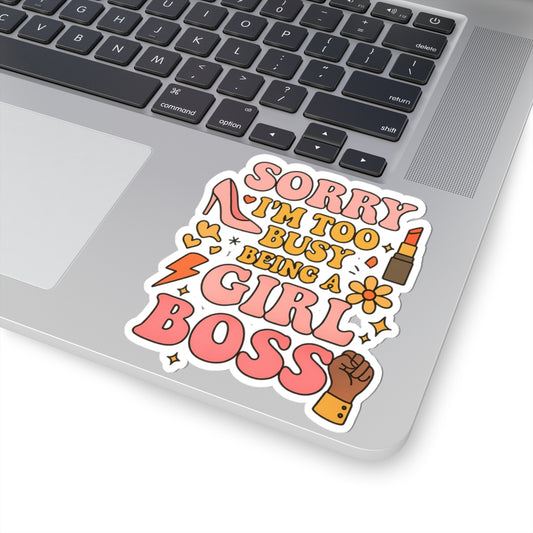 Chic Girl Boss Stickers | Empowerment Stickers for Laptops, Journals, Home Office Decor, Gifts for Her, Boss Lady Motivation