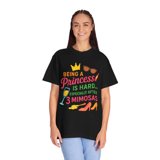 Fun Princess after Mimosas T-Shirt, Cute Gift for Her, Birthday Celebration Tee, Casual Summer Top, Girls' Night Out Shirt