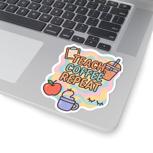 Colorful Teacher Kiss-Cut Stickers, Fun Classroom Decor, Cute Teacher Gifts, Planner Stickers, Back to School Essentials