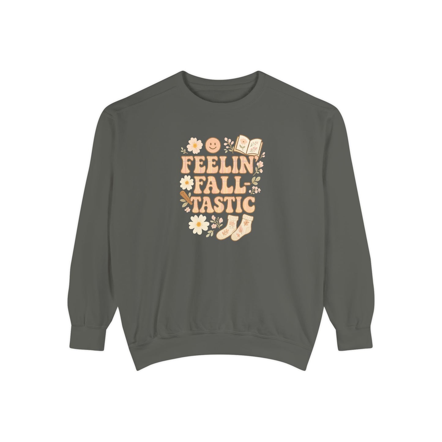 Fall-Tastic Comfort Colors Sweatshirt, Cozy Fall Jumper, Autumn Vibes Pullover, Unisex Sweater for Fall, Warm Sweatshirt for Fall Season