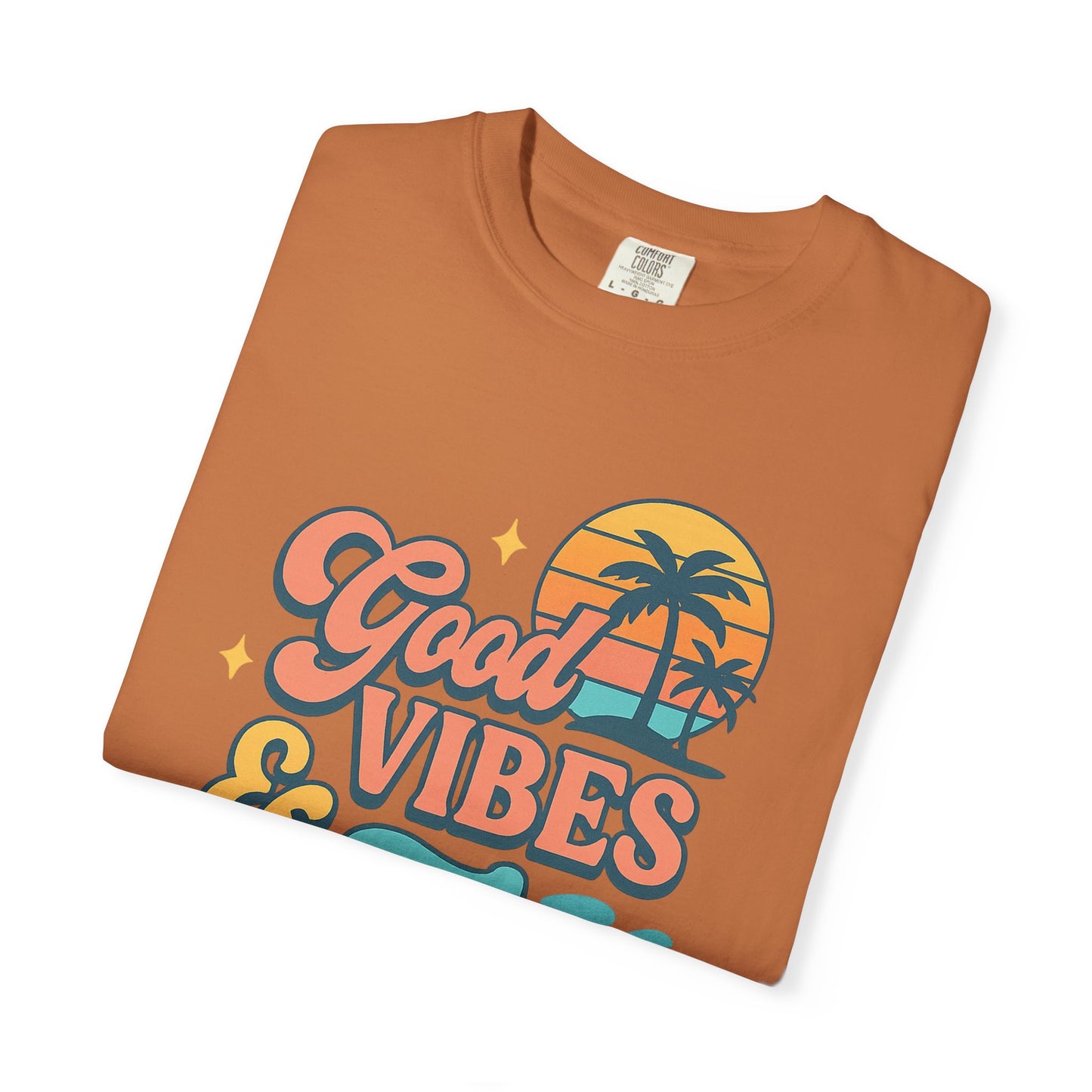 Good Vibes & Tan Lines Unisex T-Shirt, Summer Apparel, Beach Graphic Tee, Vacation Style, Casual Wear, Gift for Him/Her