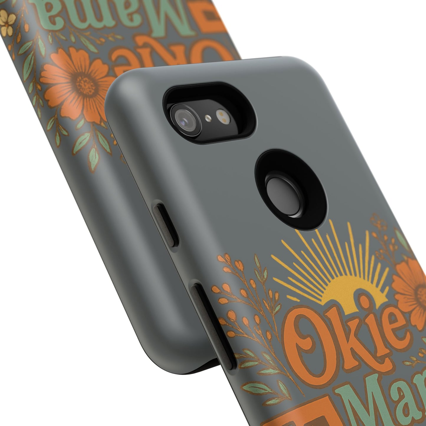 Floral Phone Case for Okie Mamas, Custom Tough Case, Gift for Mothers Day, Birthday, Stylish Phone Cover, Nature-Inspired Design