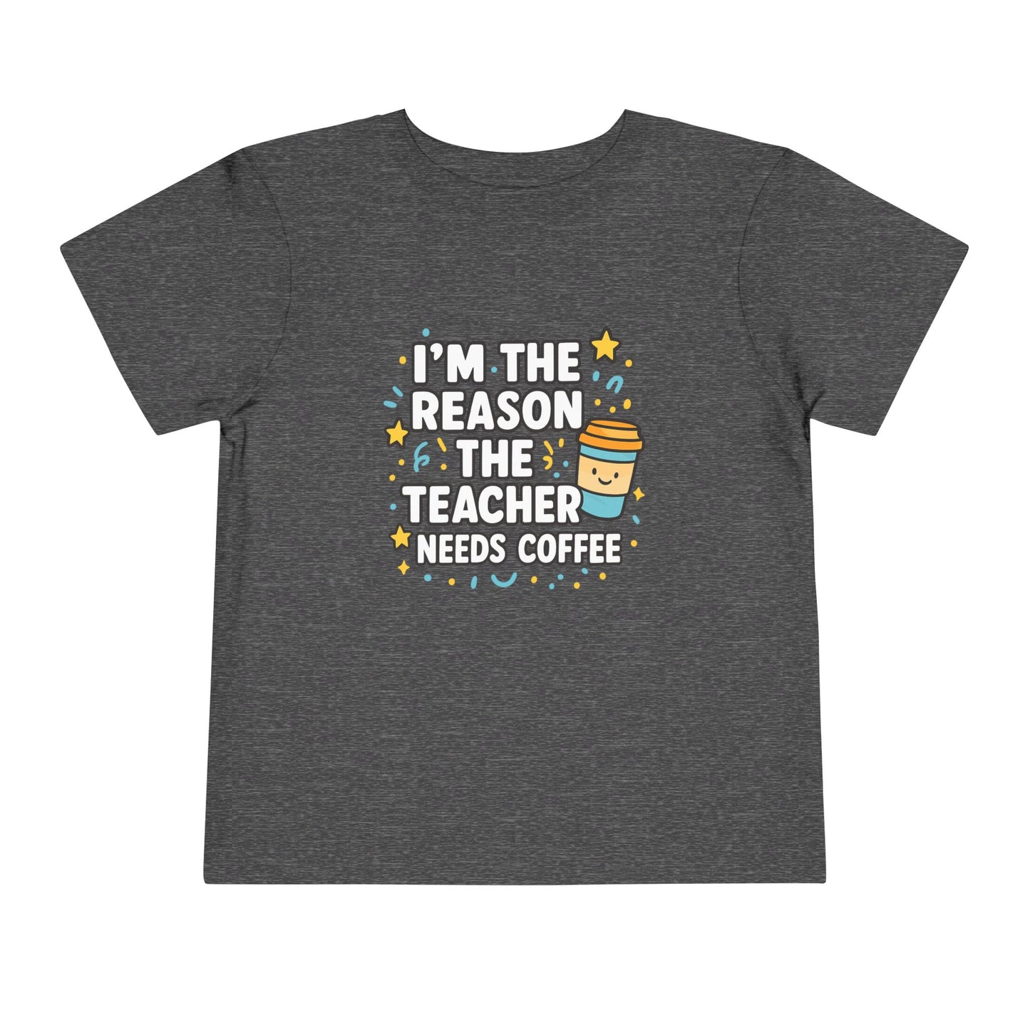 Toddler Teacher Appreciation Tee, Cute Toddler T-Shirt, Gifts for Teachers, Funny Kids Tee, Back to School Outfit, Coffee Lover Shirt
