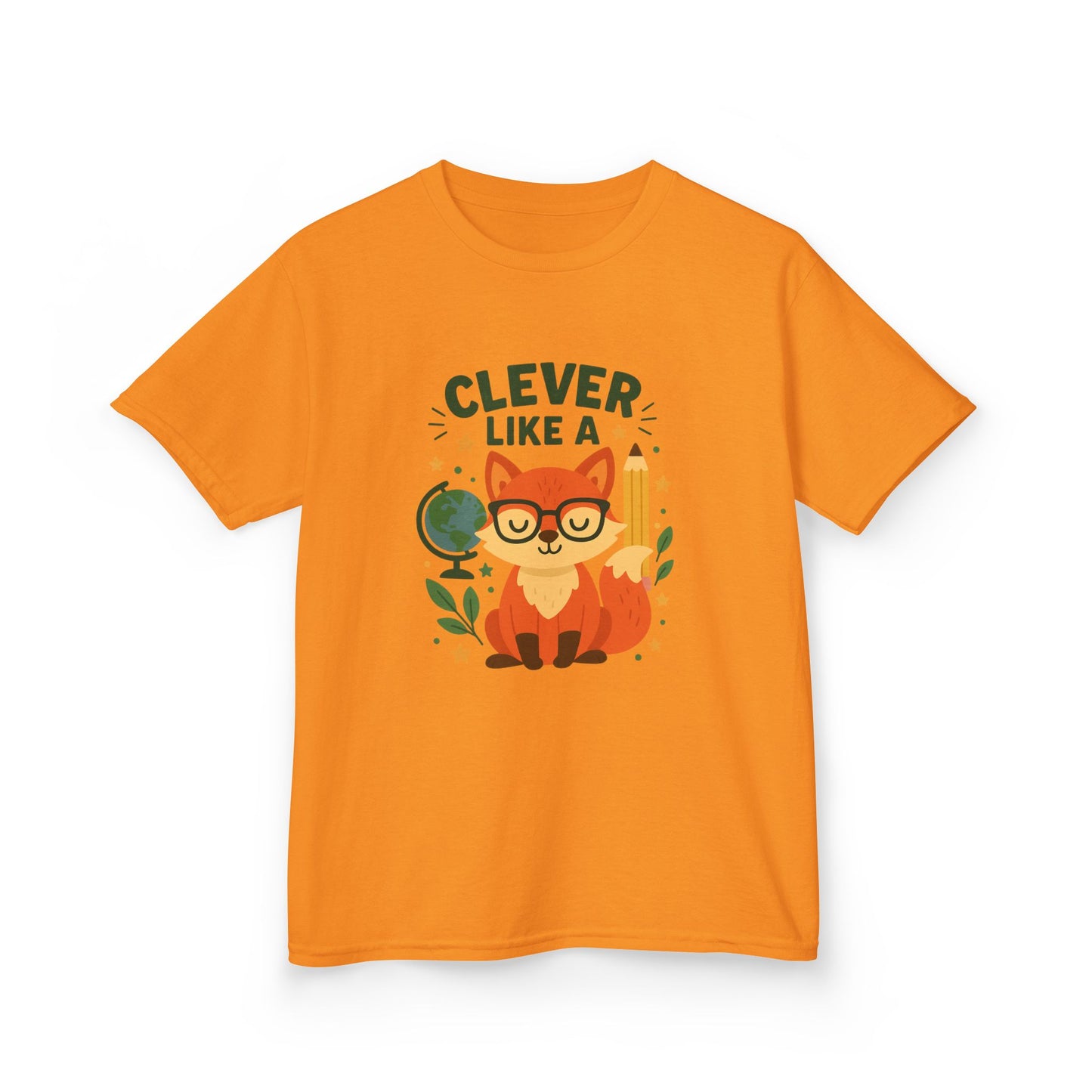 Clever Fox Kids Tee - Adorable Cotton T-Shirt for Young Animal Lovers, Everyday Wear, Gifts for Birthdays, Animal-Themed Parties, Back [...]