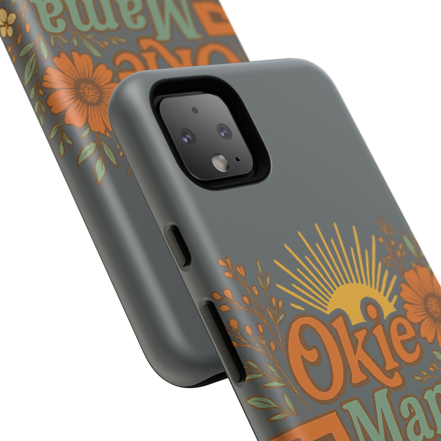 Floral Phone Case for Okie Mamas, Custom Tough Case, Gift for Mothers Day, Birthday, Stylish Phone Cover, Nature-Inspired Design