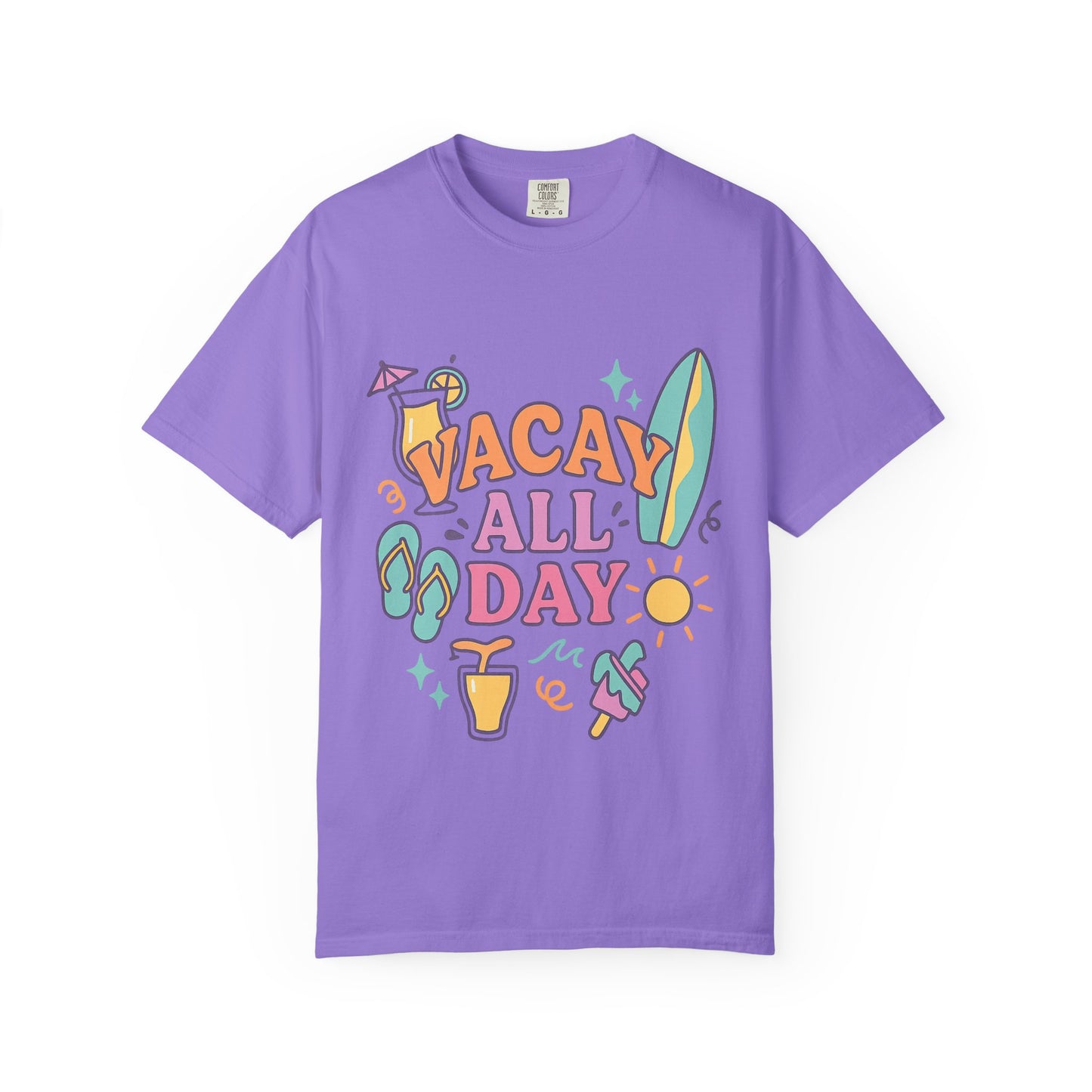 Cool Vacation Vibes T-shirt - Casual Summer Tee, Unisex Apparel, Beach Outfit, Travel Shirt, Fun Gift for Holidays