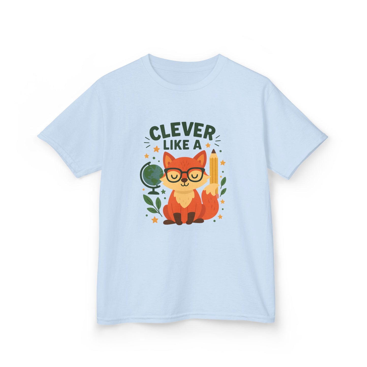 Clever Fox Kids Tee - Adorable Cotton T-Shirt for Young Animal Lovers, Everyday Wear, Gifts for Birthdays, Animal-Themed Parties, Back [...]