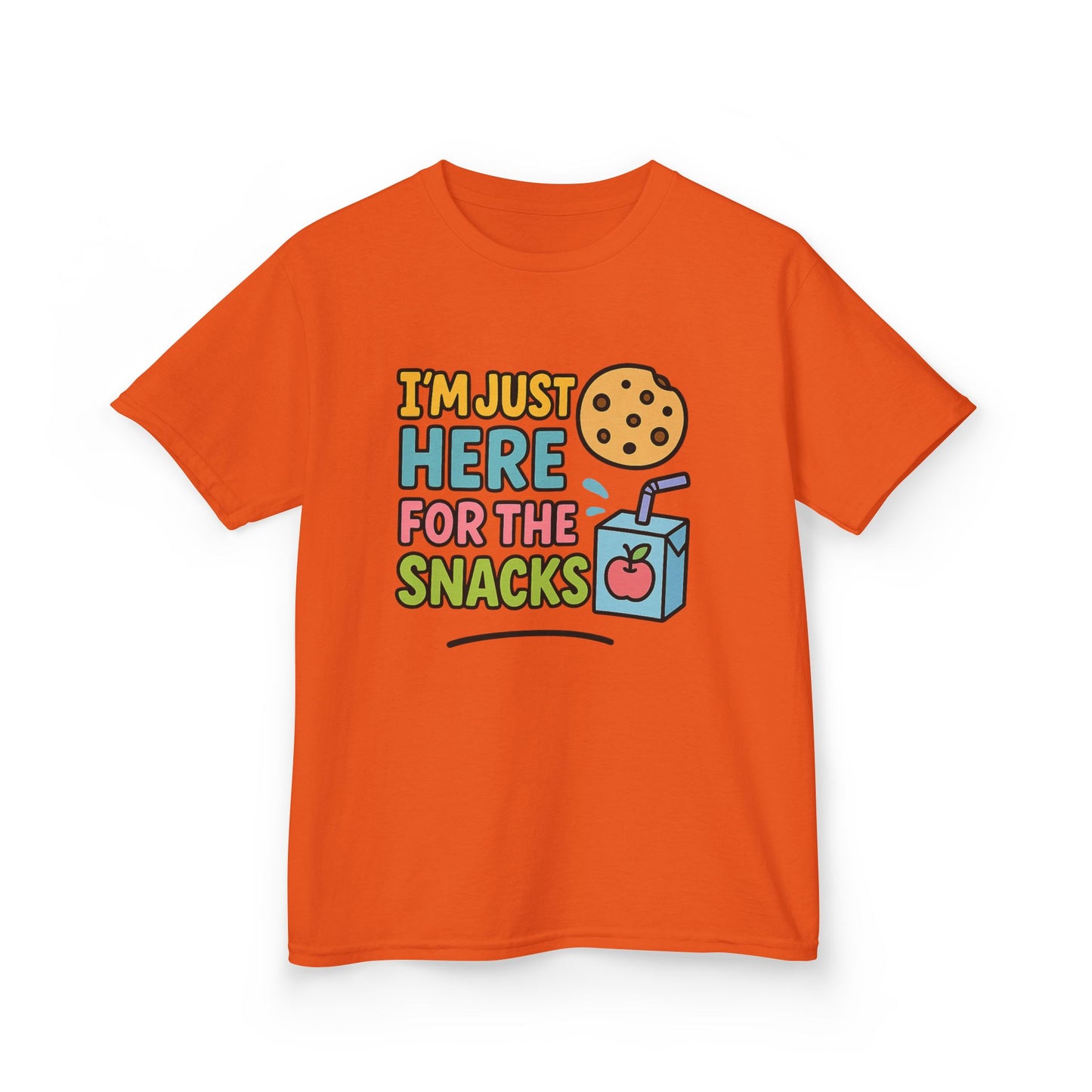 Kids Snack Time Tee - Fun Kids T-Shirt, Cute Cotton Tee, Snack Lover Gift, Funny Kids Apparel, Birthday Gift for Kids