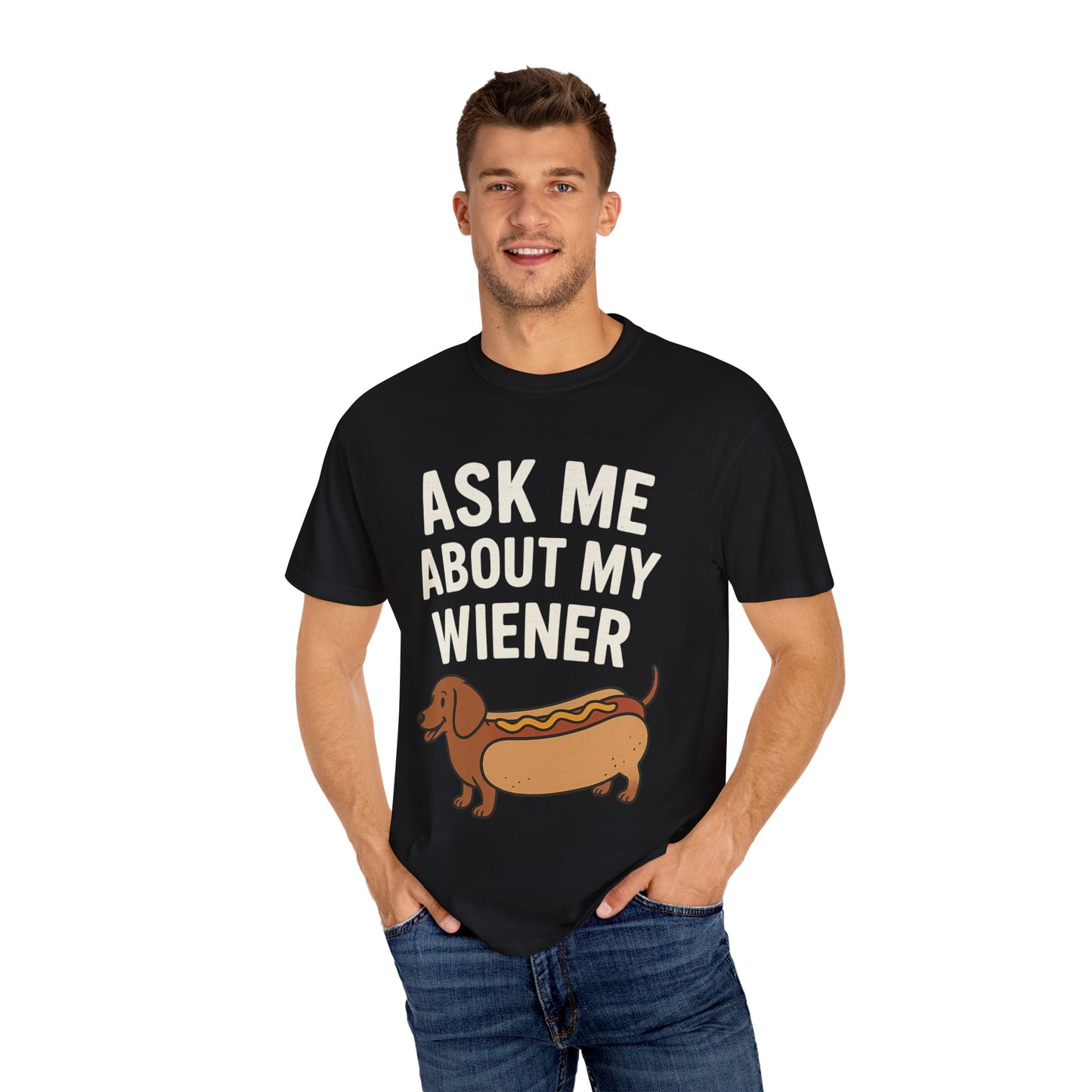 Funny Dog Lover T-Shirt, Unisex Garment-Dyed Tee for Pet Owners, Dog Meme Shirt, Casual Wear, Gift for Dog Lovers