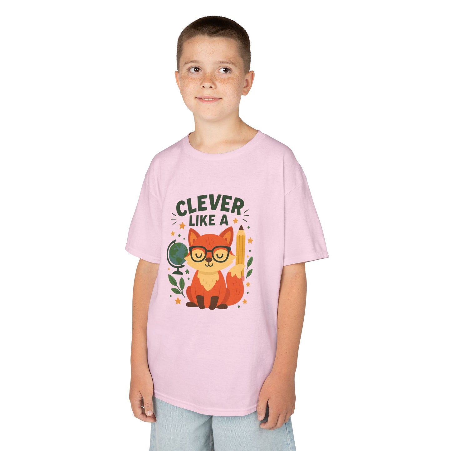 Clever Fox Kids Tee - Adorable Cotton T-Shirt for Young Animal Lovers, Everyday Wear, Gifts for Birthdays, Animal-Themed Parties, Back [...]