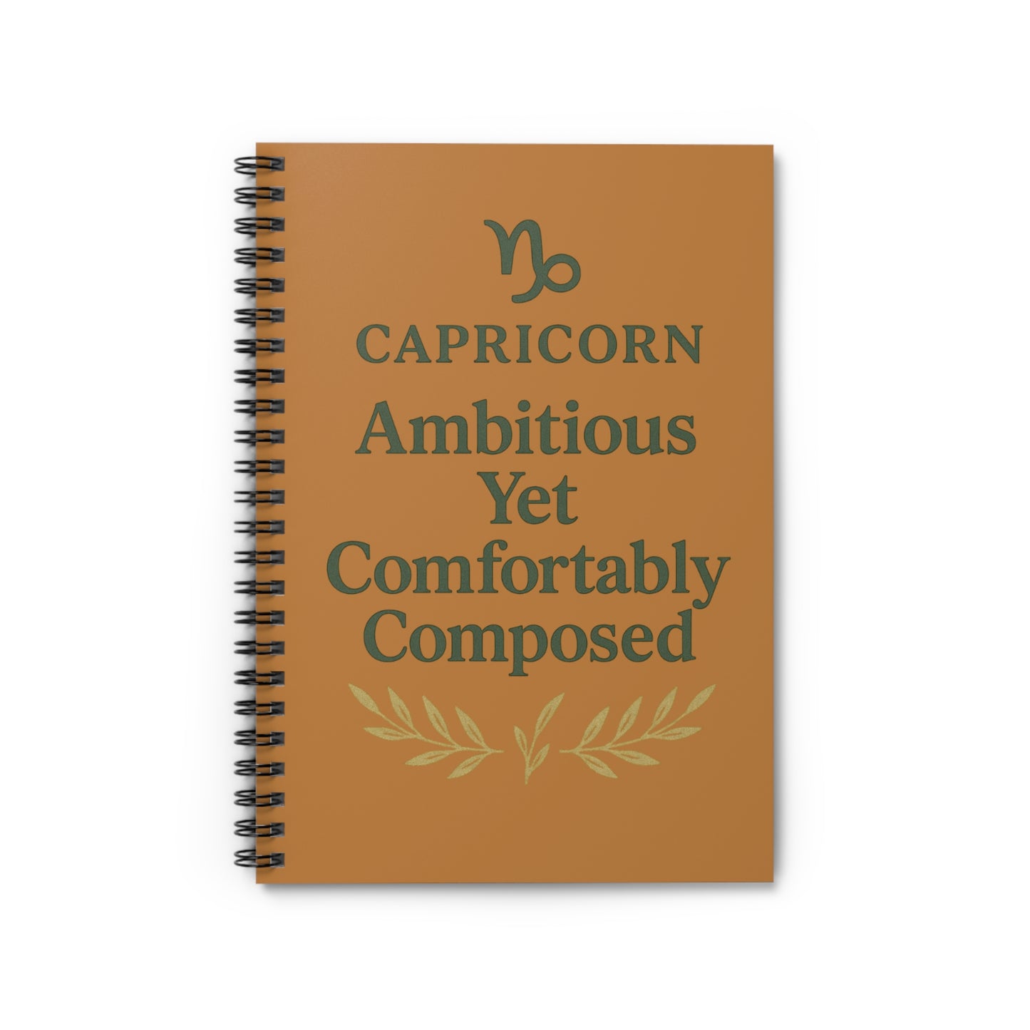 Capricorn Spiral Notebook - Ambitious Yet Comfortably Composed, Astrology Journal, Gift for Capricorn, Daily Planner, Motivational [...]
