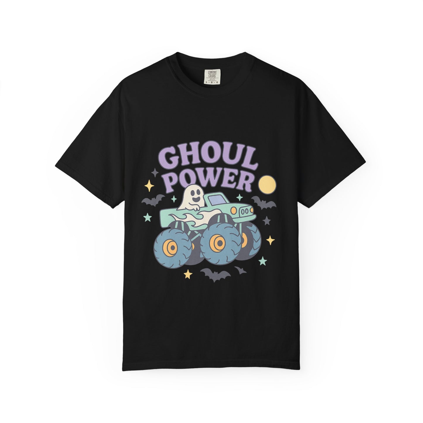 Ghoul Power Monster Truck Comfort Colors T-Shirt | Spooky Halloween Tee | Unisex Gift for Ghost Lovers, Halloween Celebration, Alternative Fashion