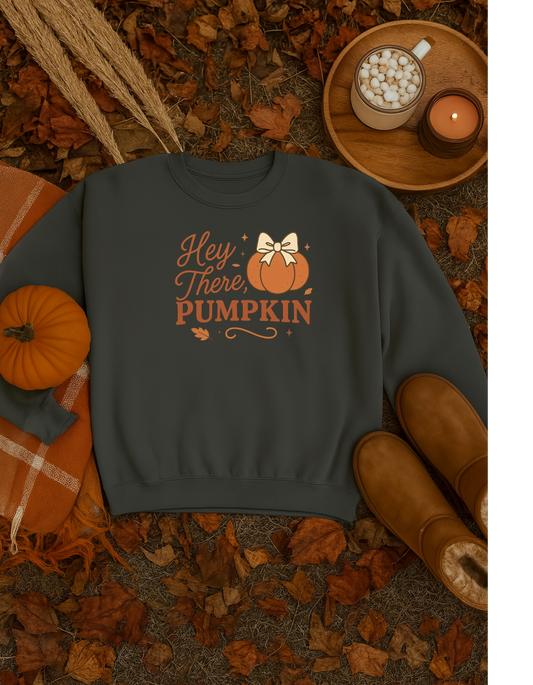 Hey There Pumpkin Comfort Colors Sweatshirt, Fall Fashion, Halloween Gift, Cozy Autumn Wear, Unisex Sweatshirt, Gift for Her
